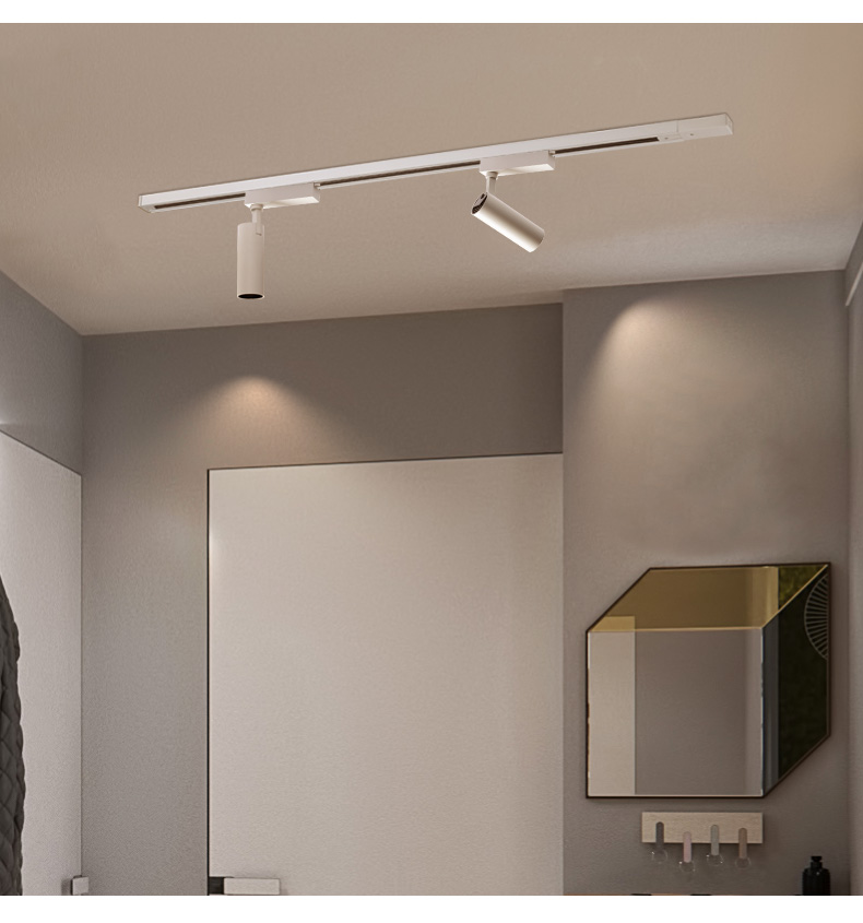 led轨道灯洗墙灯北欧简约cob背景墙导轨灯防眩光客厅家用射灯10w10w