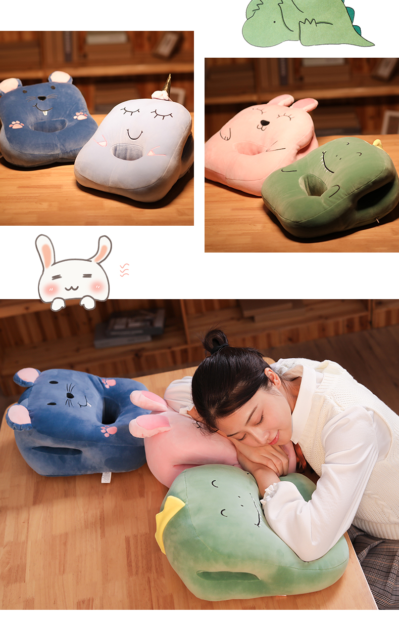 午睡枕暖手抱枕女生插手睡觉办公室午睡小学生午休趴睡枕桌上 暖手