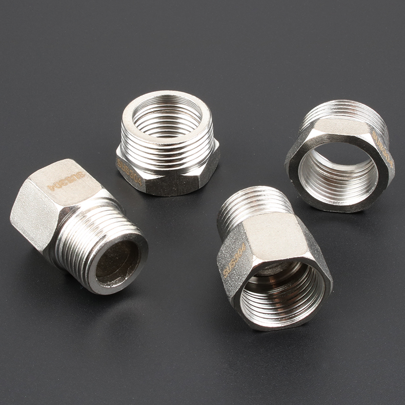 直接304款四分变6分内外丝直接加厚加长延长接头 4分内外丝直接304款