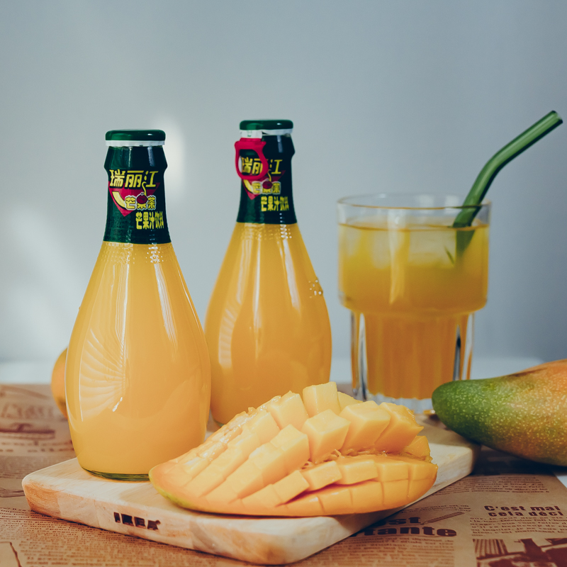 芒果汁饮料玻璃瓶226ml酸角芒果茶百香果整箱 芒果茶【24瓶】【图片