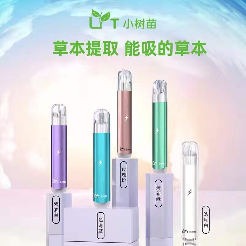 小樹苗電子吸入式戒吸棒5代戒菸器電子霧化器氣霧棒水果味草本可充電