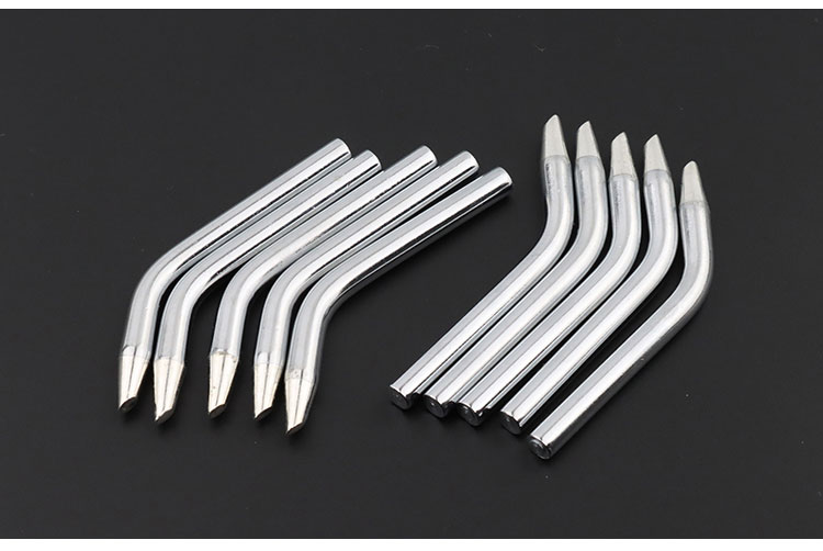 焊枪环保无铅外热式烙铁头60w弯型马蹄头2c/3c长寿命手动焊枪头焊锡头