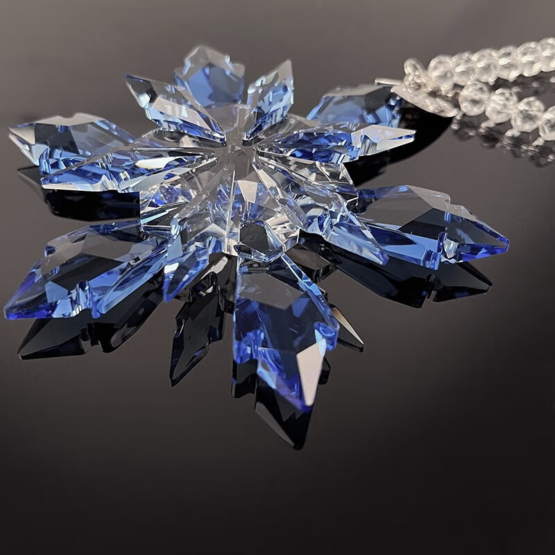施华洛世奇2022冰雪奇缘雪花水晶车挂汽车挂件车内车载挂饰 璀璨星星