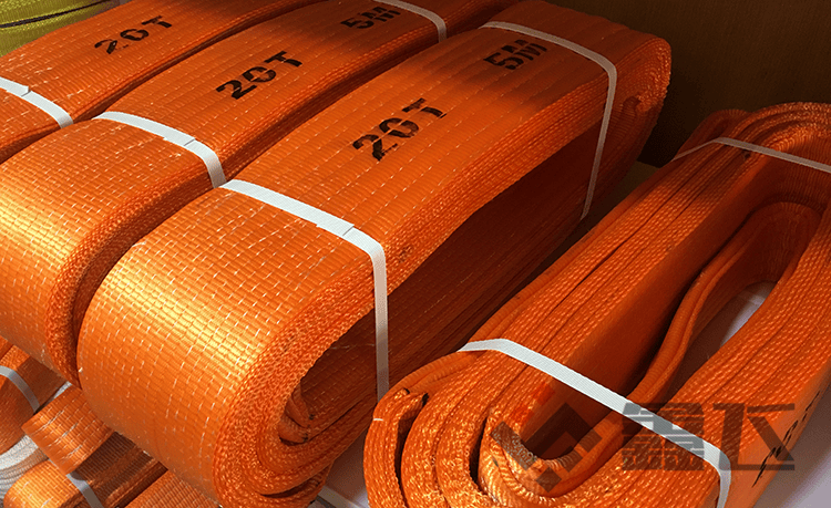 20吨吊带10吨15吨1米-12米起重行车工业彩色涤纶扁平两头扣吊装带 20