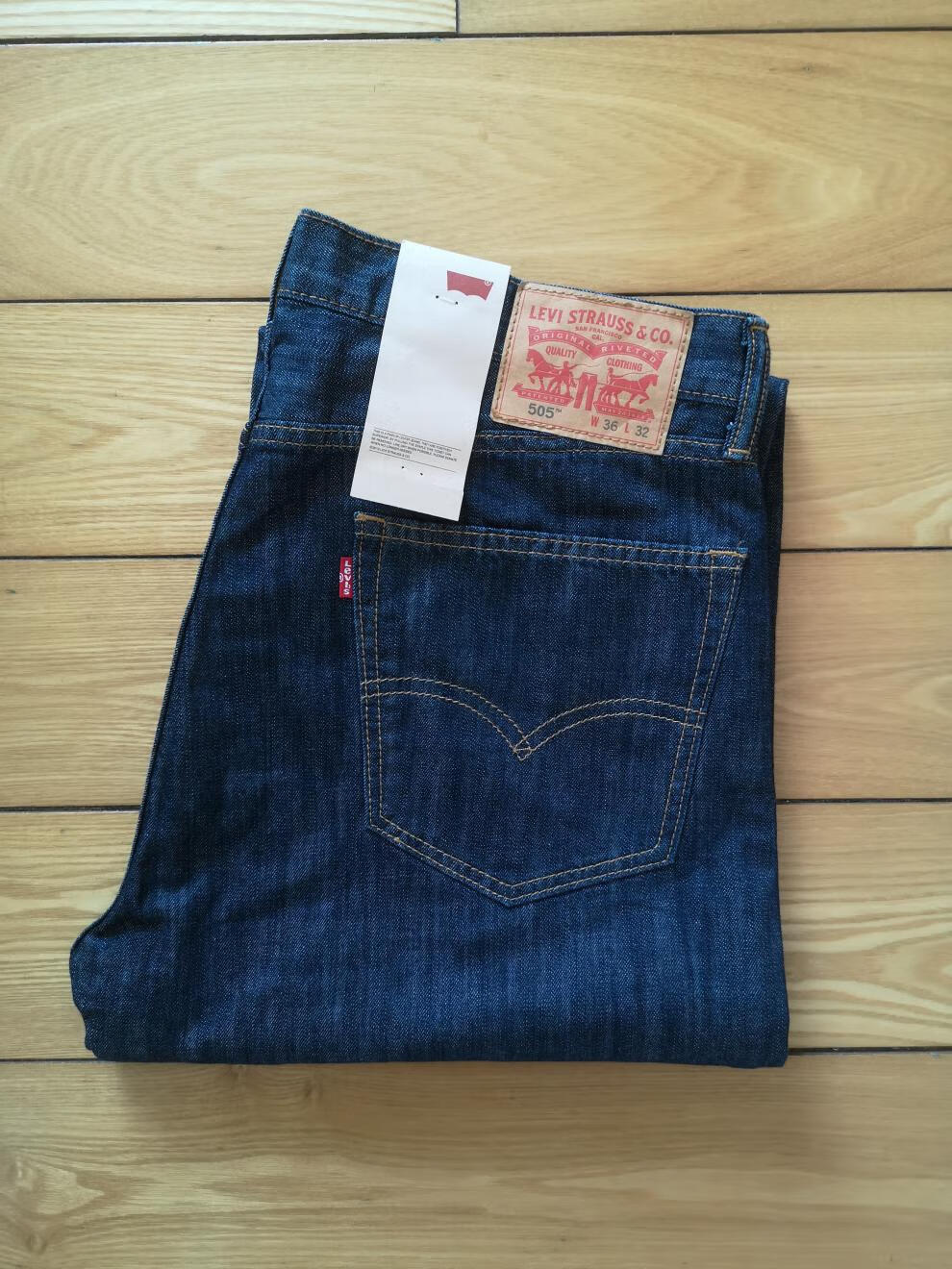 levis李维斯505牛仔裤赤耳金标男装经典皮牌中低腰直筒宽松流行 1号