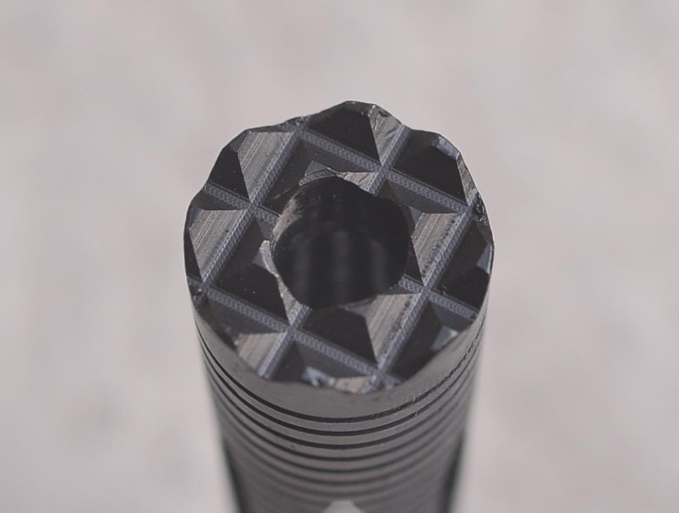 钢制14mm逆牙帽/到货可以用火烧,变磷化色 长9cm出口16mm/小9钢材