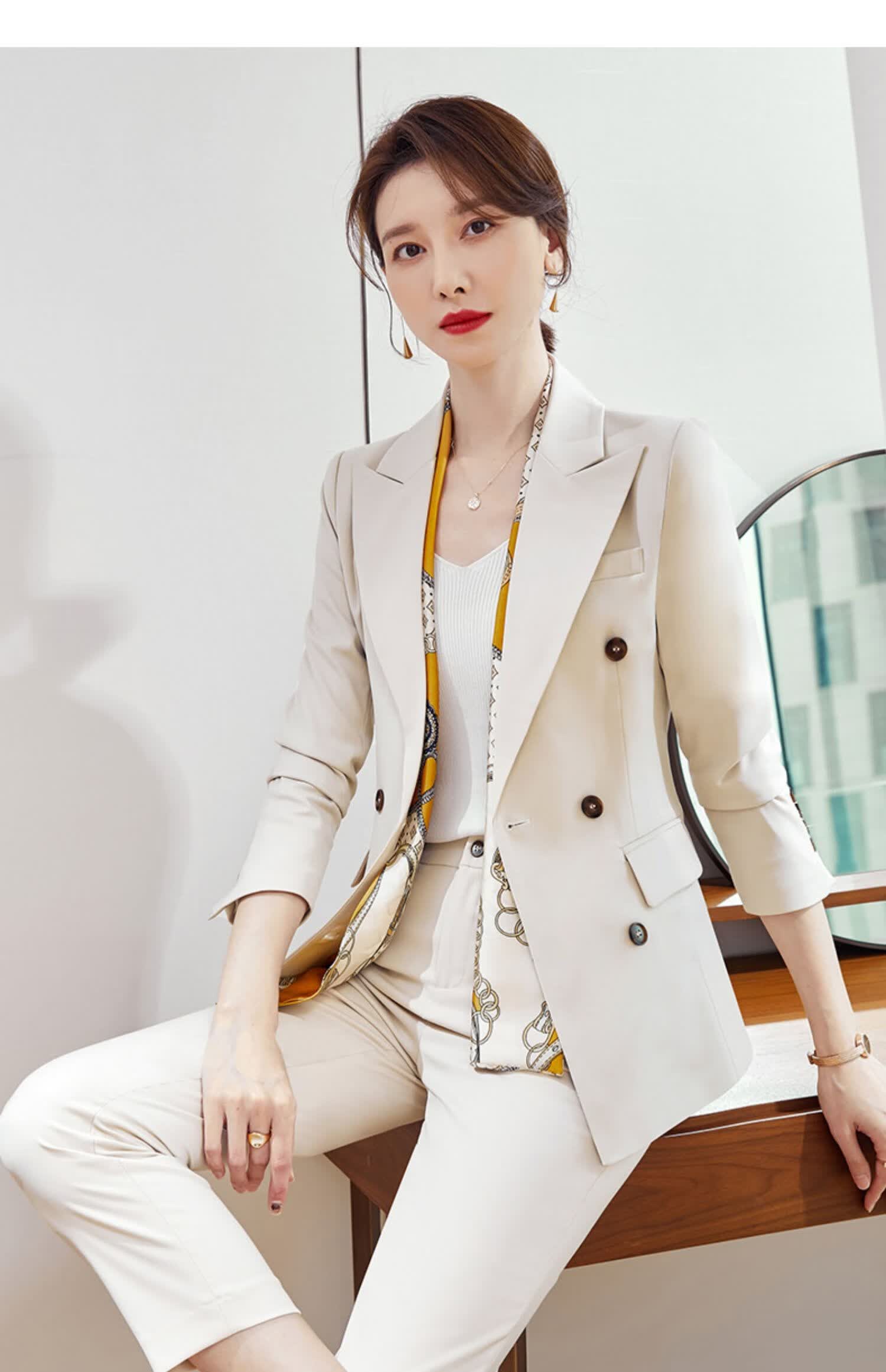 原辑高端职业西装套装女时尚气质休闲西服通勤春款商务正装经理工作服