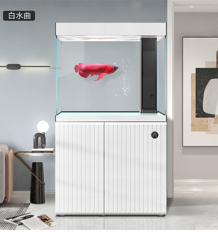 2022新款 汉霸生态鱼缸汉霸鱼缸客厅中大小型一体玻璃金鱼家用落地