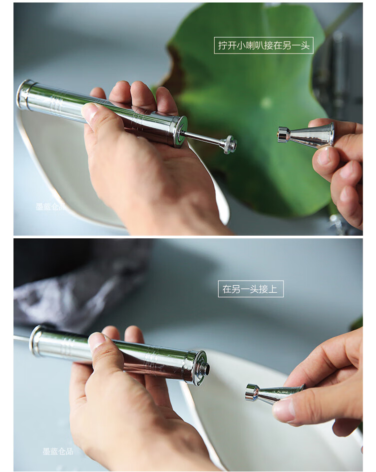 日本进口石崎胜喷雾浇水荷花注水器中式插花花器日式花道插花工具