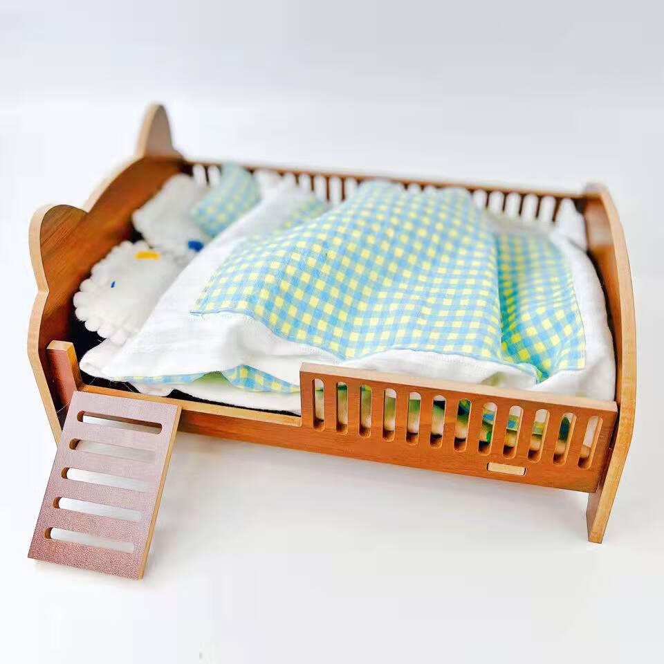 棉花娃娃的床20cm 棉花娃娃20cm床玩偶用小家具用品收纳30厘米6分娃娃
