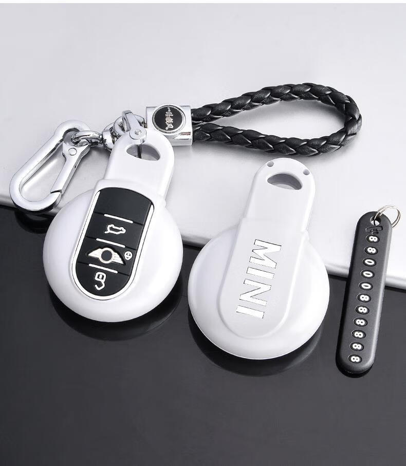 定制适用宝马迷你mini钥匙套onecooper车钥匙包f56扣f54壳f55高档男