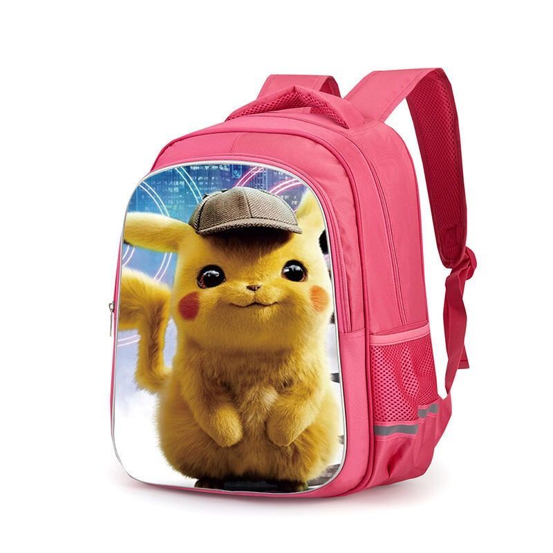 网红抖音皮卡丘书包女小学生幼儿园可爱双肩包一二三年级轻便潮流 图