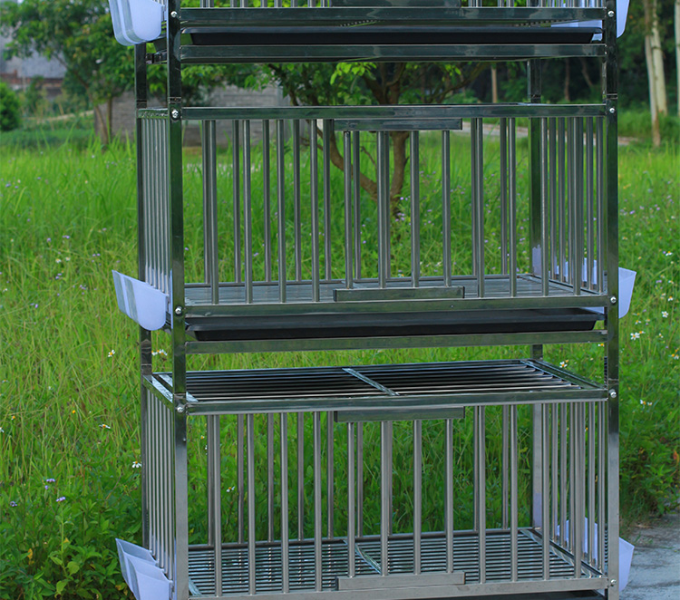 304不锈钢鸡笼户外大型鸡笼双层鸡笼双层不锈钢鸡笼家用大号多层鸡舍