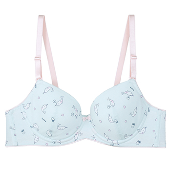 爱慕少女文胸女孩内衣快乐独角鲸三阶段3/4杯软钢圈文胸aj1152744