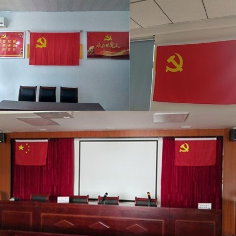 会议室党旗摆放标准图片