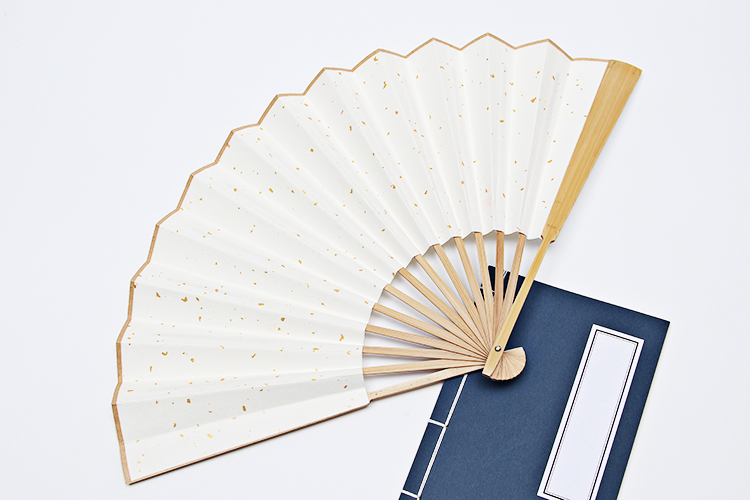 故宫文创礼品扇子宋徽宗瘦金体书法夏日诗宣纸折扇古风中国风竹扇宫廷