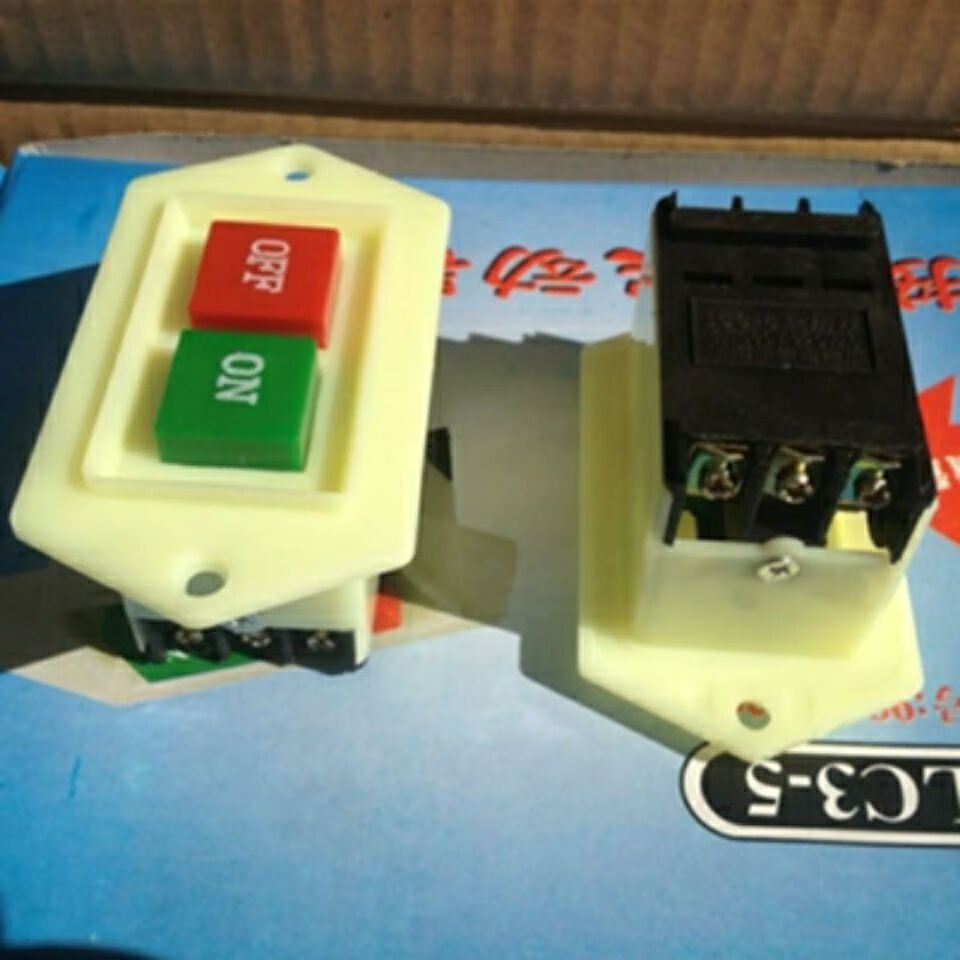 沐果 杭州电动套丝机配件普通开关逆顺停220v380v防水开关 倒顺停开关