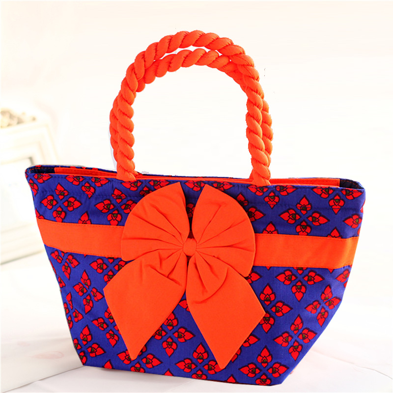 泰国布包narayanaraya曼谷包泰国蝴蝶结手提饺子包布包女 咖啡豹纹cp