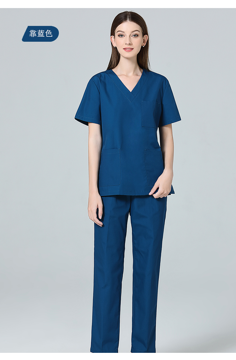 洗手衣女刷手衣手术室工作服纯棉夏季高端短袖医生口腔刷手服长袖牙科