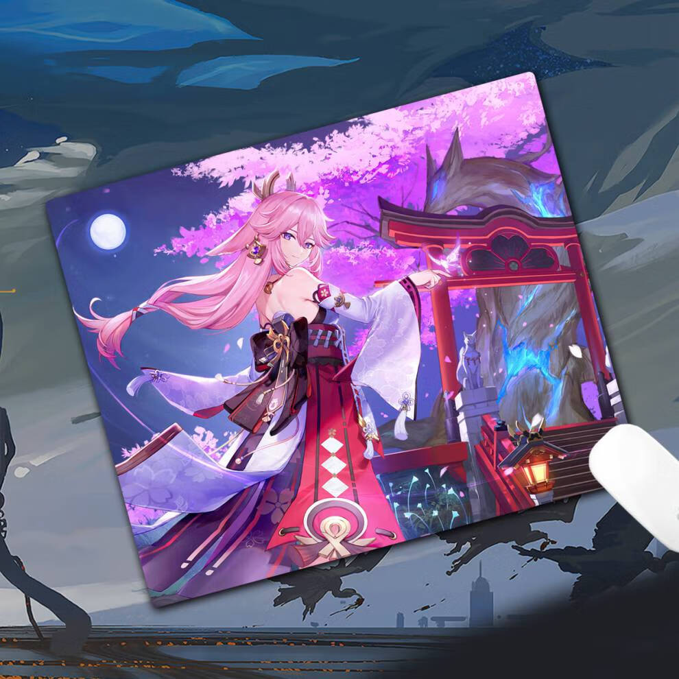 鼠标垫原神胡桃小号 原神小号鼠标垫主题游戏周边锁边滑鼠垫可莉钟离