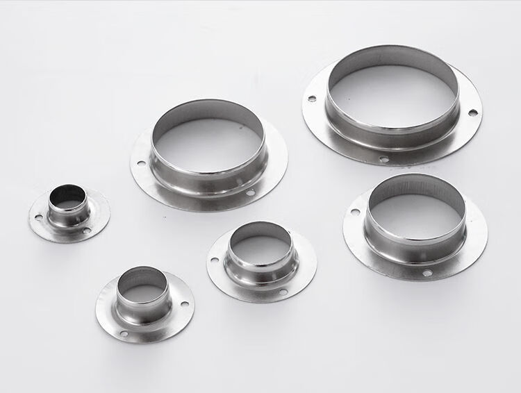 不锈钢法兰座壁橱固定横杆衣柜挂衣杆挂衣管座配件管座衣架毛巾座楠叶