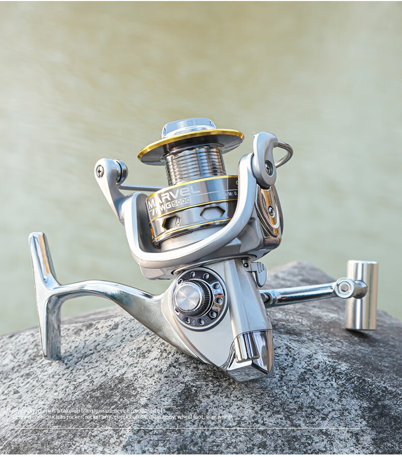 渔轮鱼轮纺车轮 全金属渔线轮 不锈钢海竿轮 筏钓鱼