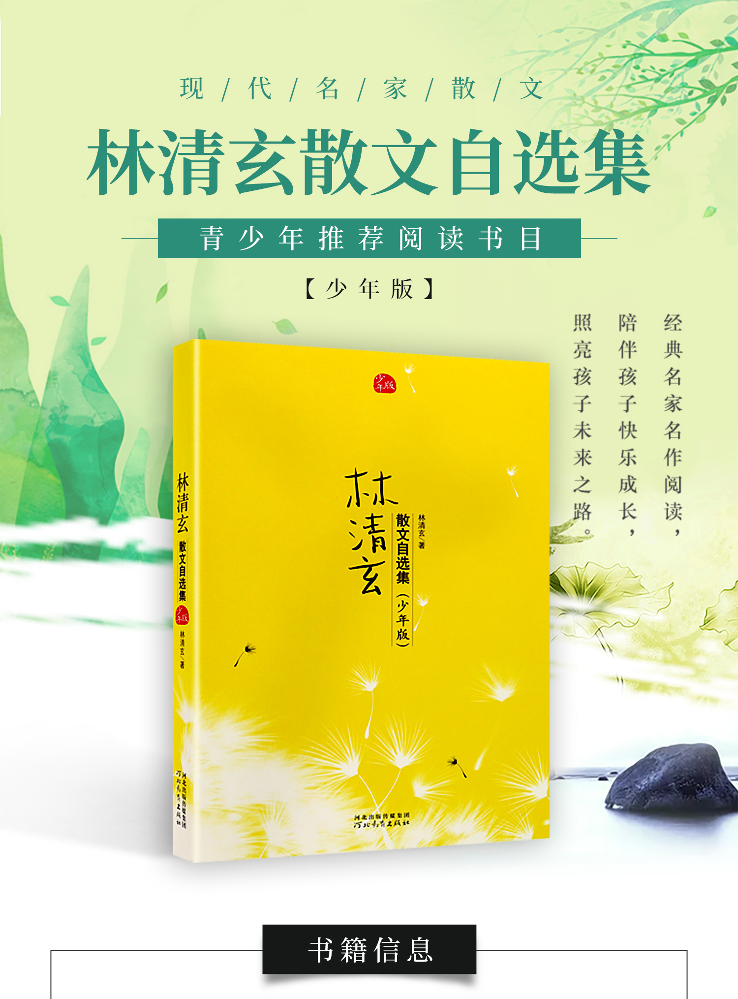 林清玄散文自选集少年版1114岁中国儿童文学青少年版考试大纲课外阅读