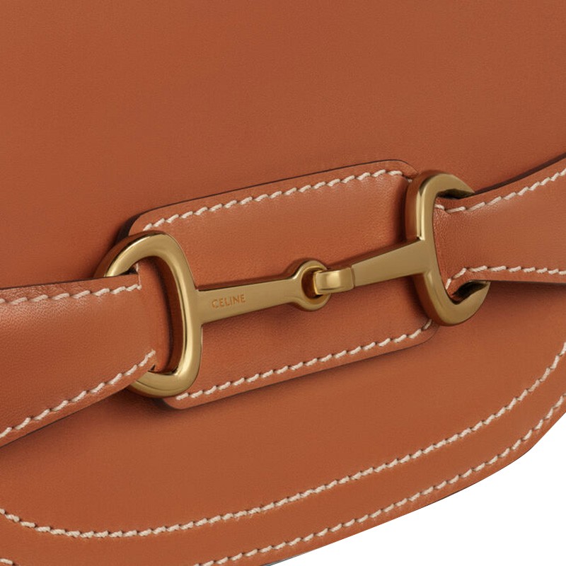 celine/赛琳女包crécy 小号马衔扣缎面小牛皮单肩包斜挎包奢侈品包包