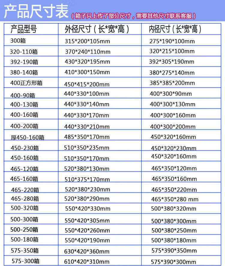 宫贡【好物优选】塑料周转箱带盖物流运输箱加厚物料箱框长方形斜插式