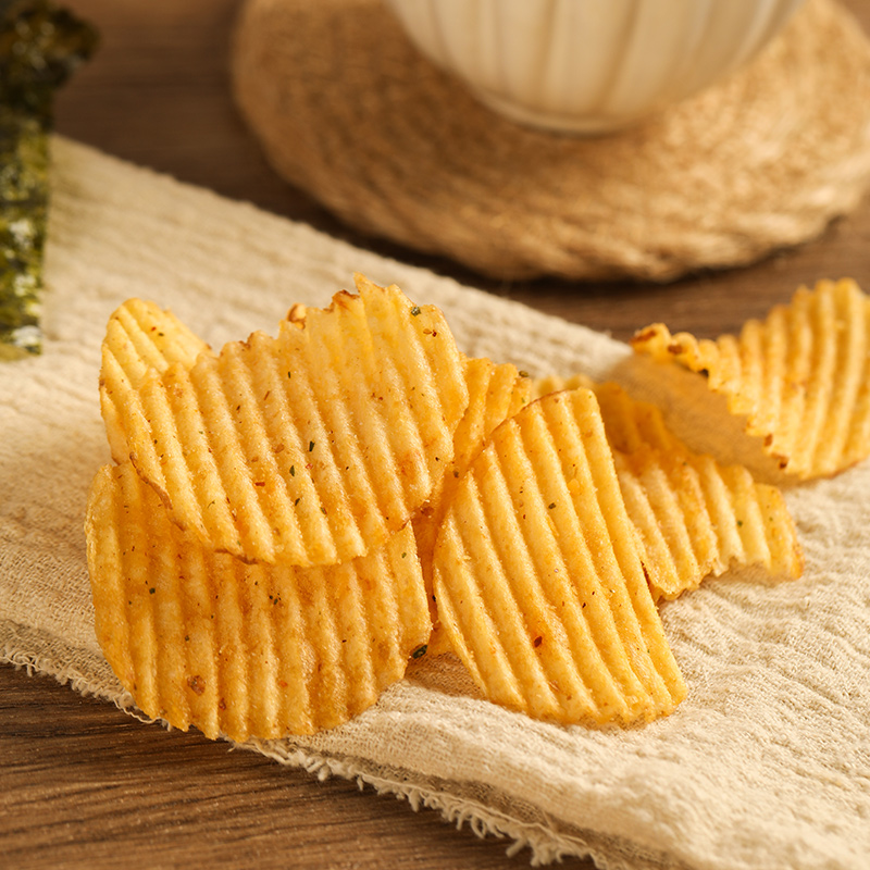 印尼零食calbee卡乐比波塔比碳烤海苔咸蛋味大波浪土豆薯片烤海苔味两