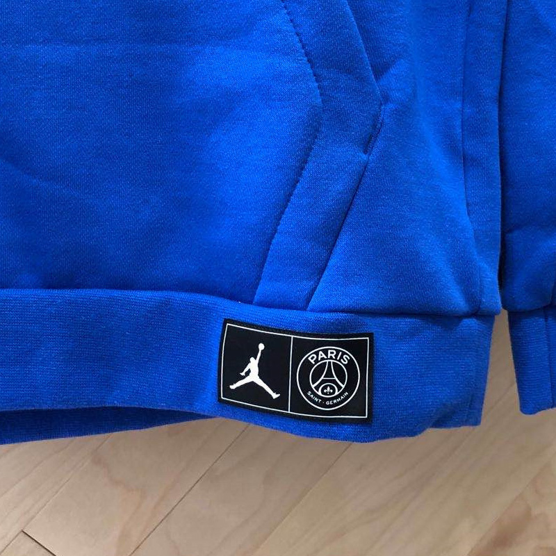 【现货】aj psg 巴黎圣日耳曼 薄绒 卫衣帽衫 男子 bq8351-011 bq8351