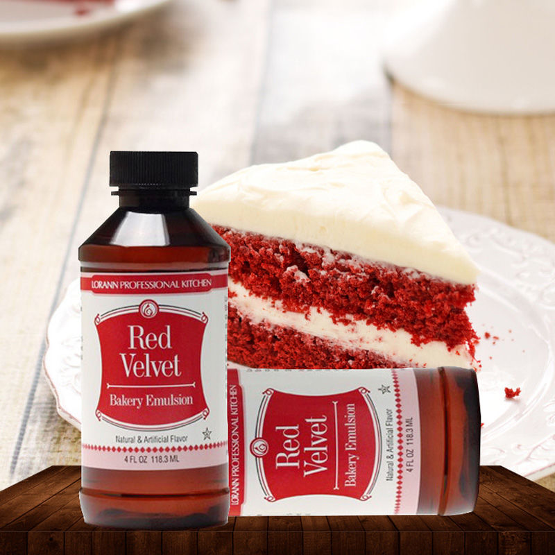 redvelvet红丝绒现货美国lorannredvelvet红丝绒精华液蛋糕液可食用