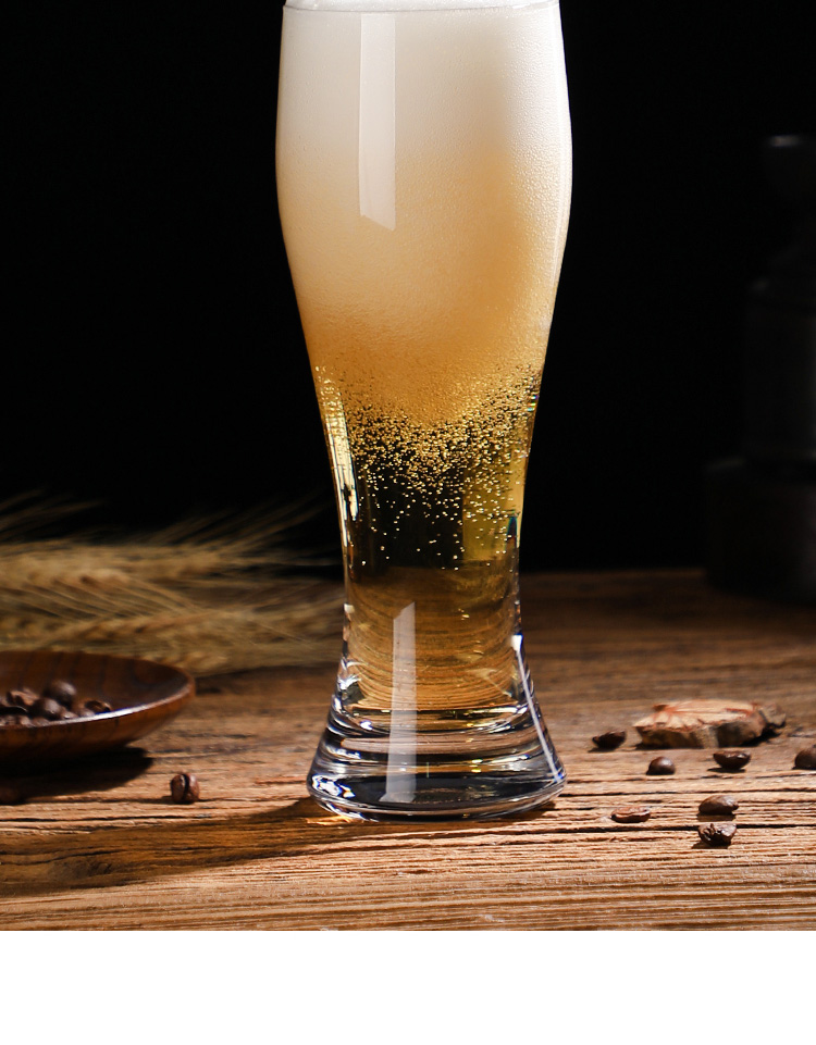 啤酒杯扎啤杯网红精致玻璃扎啤杯子精酿创意大容量品脱杯商用500ml