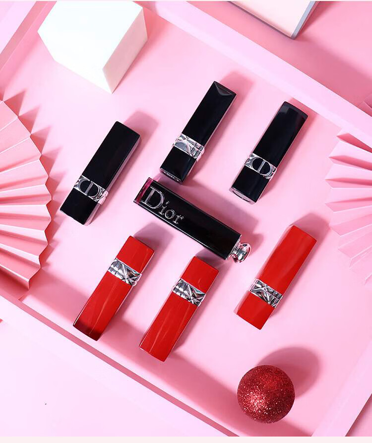 迪奥(dior) 【鉴定】口红999滋润哑光丝绒720 840礼盒套装 #760 丝绒