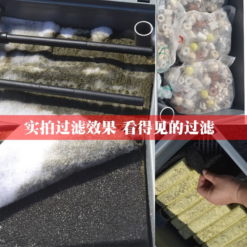 森森魚池魚缸過濾盒錦鯉魚缸烏龜缸低水位過濾器淨化水循環自制週轉箱