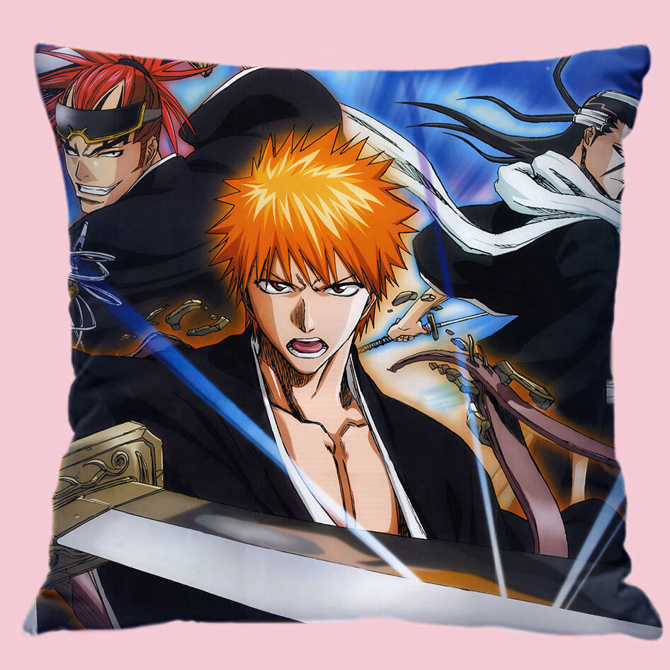 死神周边抱枕黑崎一护日番谷冬狮郎动漫靠枕头生日礼物定做 1 35x35