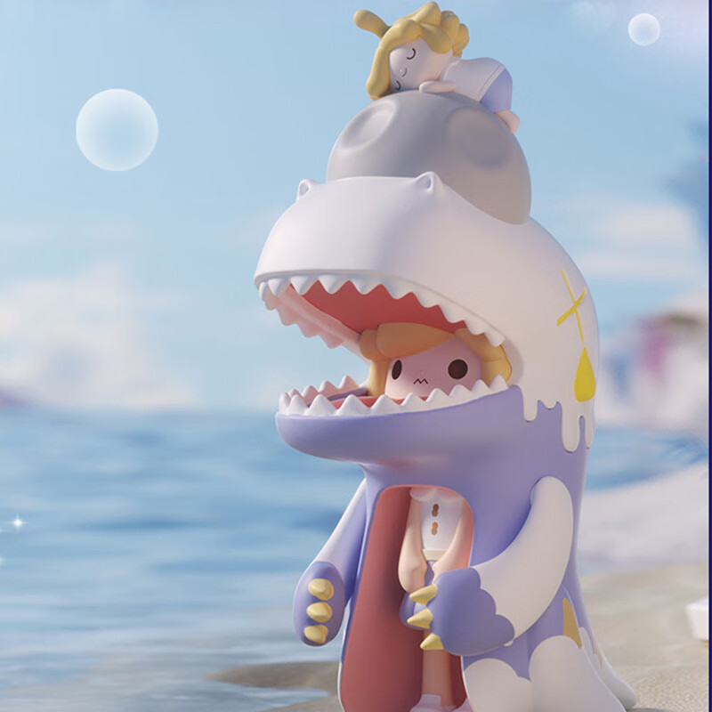 恐龙妹梦境系列盲盒潮玩手办周边摆件女生心意情人节礼物 【落夜-粉】