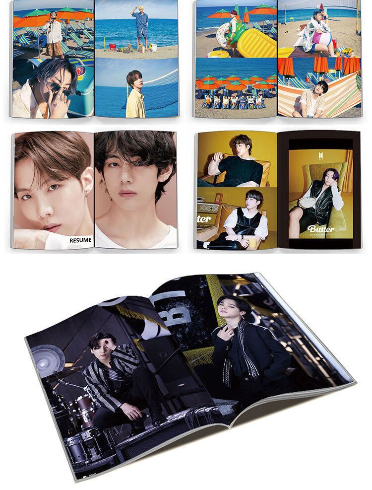 bts防弹少年团butter专辑周边金泰亨写真集小卡海报明信片贴纸朴智旻
