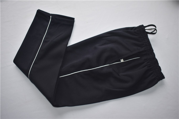 黑色校服裤藏蓝蓝白边学生校裤男女初高中生校服裤子一条杠校服裤 黑