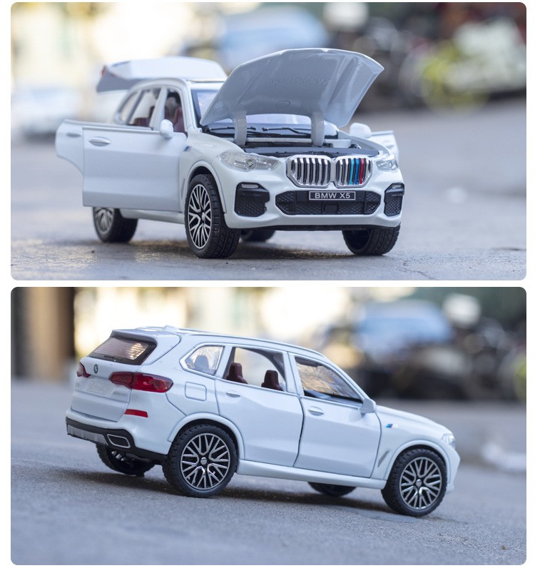 32金属越野汽车男孩生日礼物摆件收藏 1/32宝马x 1/32宝马x5 蓝色