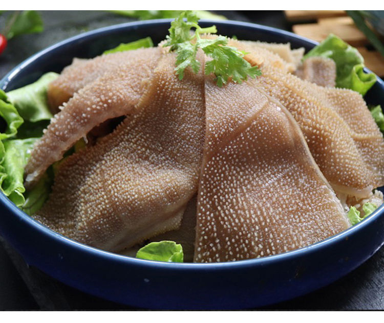毛肚牛百叶重庆火锅食材牛肚牛杂冰鲜冷冻水发毛肚七成熟重量含水毛肚