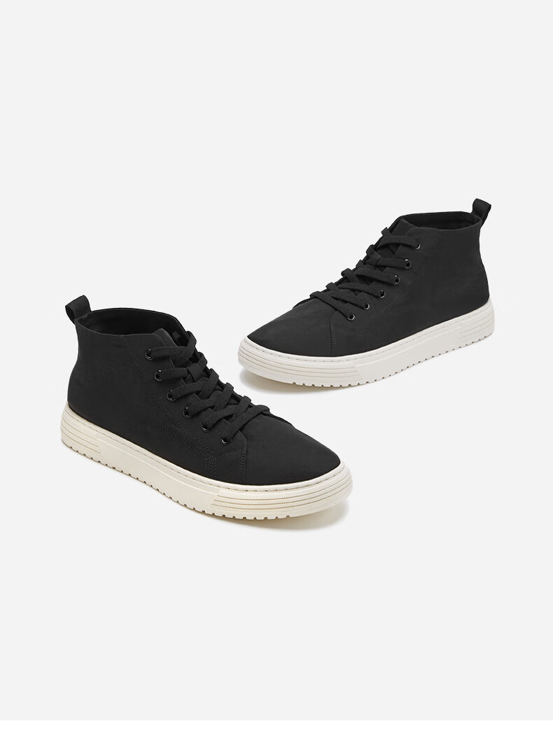 热风男鞋新款男士时尚休闲鞋百搭板鞋01黑色42偏大一码