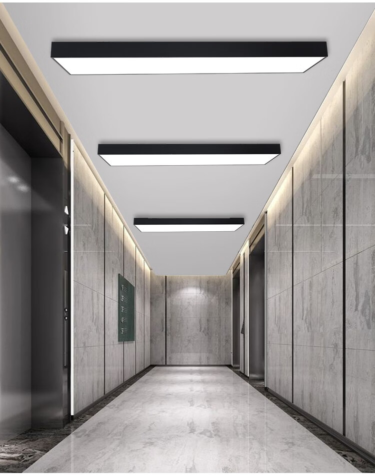 慧卓led办公室用吸顶灯长方形简约会议室工作室店铺阳台走廊过道照明