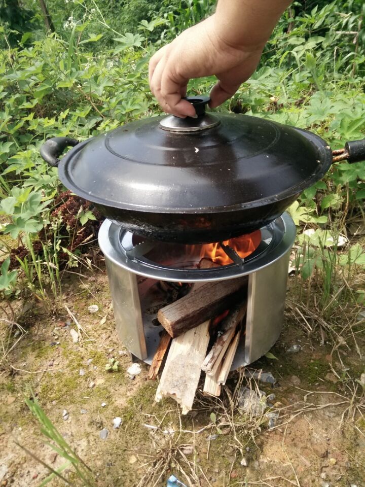 戶外野營用品野炊柴火爐子自駕遊野餐做飯露營燒木柴柴禾爐具燒柴火的