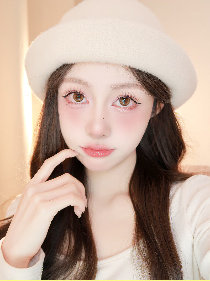 梦鹿女团款-猫爪爪太阳花假睫毛女超自然大容量10排浓密分段式三部