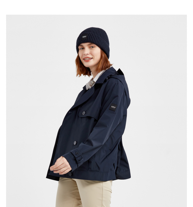 aigle艾高2021秋冬新品oflopen女士gore-tex防水防风透汽风衣女夹克