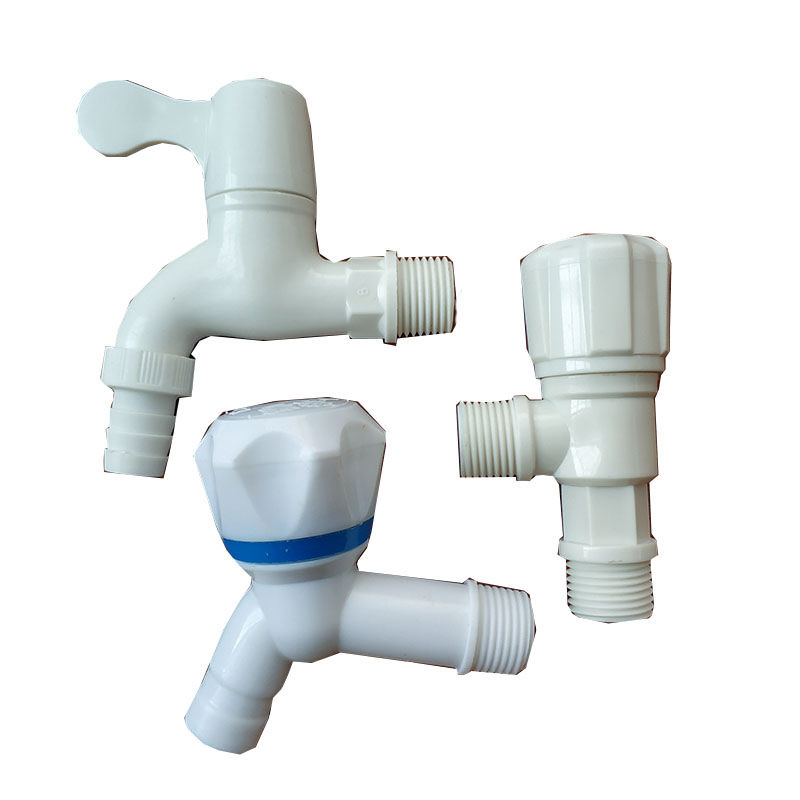 厨房洗衣机面盆卫生间水龙头农村家用自来水pvc胶塑料水龙头开关4分6