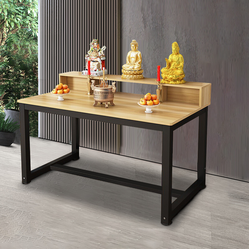 供桌佛台供奉台简易家用神台上香案现代风格靠墙经济型香案桌 黑架长
