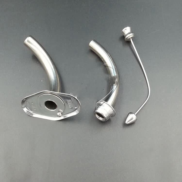 金属气管切开插管 金属 气管套管钛合金气管套管全喉半喉套管 钛合金