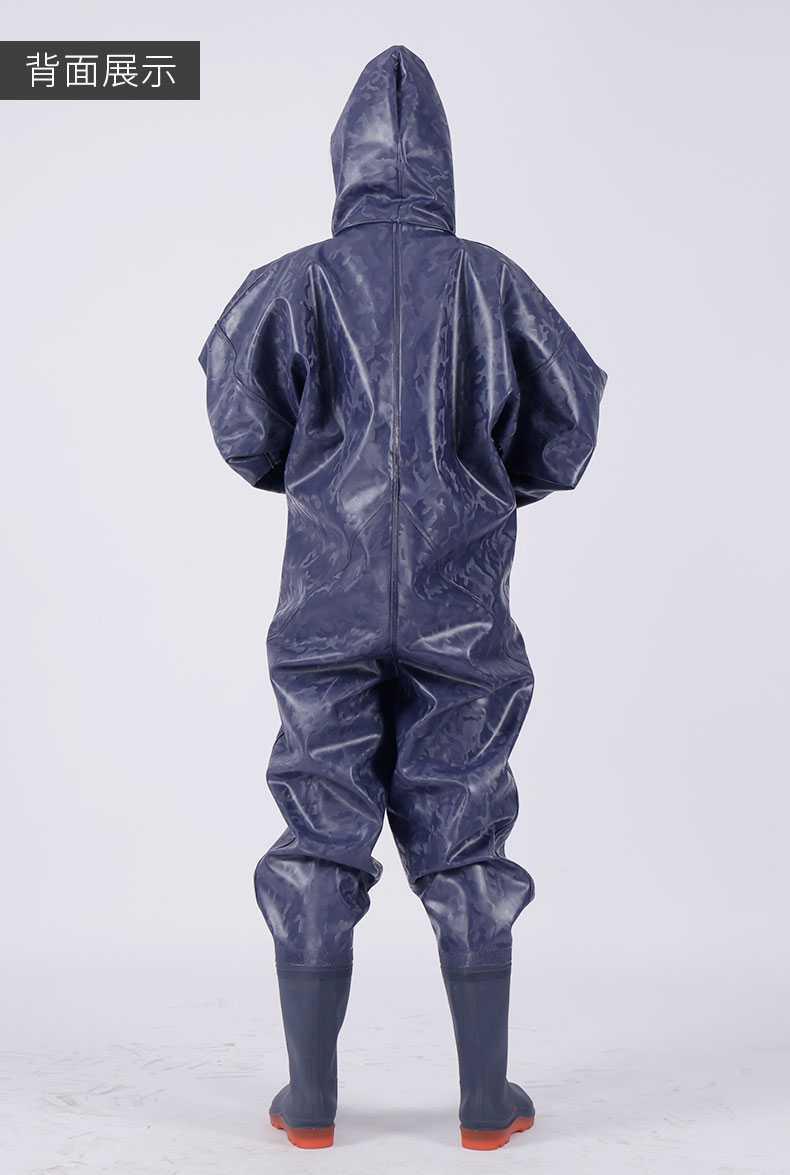 全身下水裤加厚捕鱼雨裤防水衣裤抓鱼连体雨衣下水服
